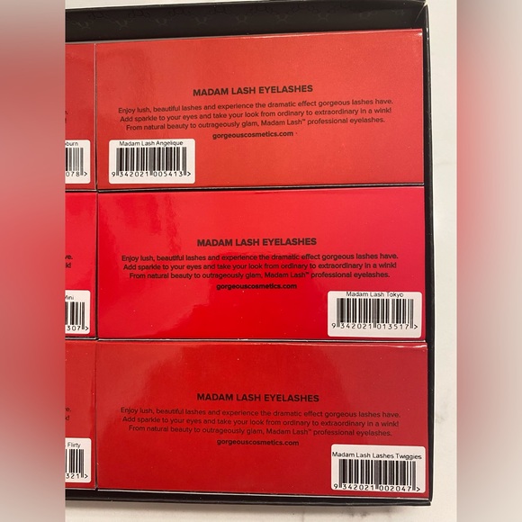 Gorgeous Cosmetics Gift Set of 6 Styles “Madam Eyelashes” - Picture 3 of 5